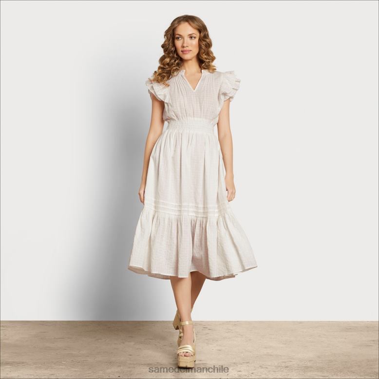 Sam Edelman P802J1101 vestir gardenia mujer vestido midi kenna