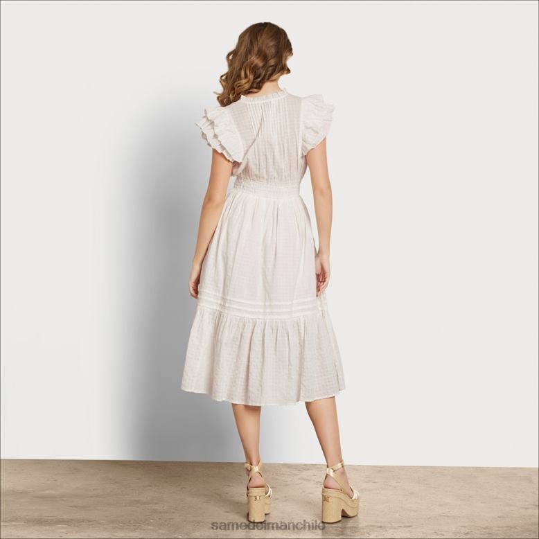 Sam Edelman P802J1101 vestir gardenia mujer vestido midi kenna