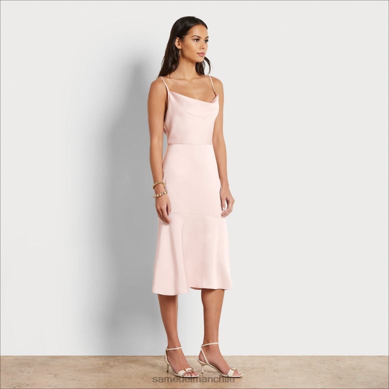 Sam Edelman P802J1108 vestir rubor mujer vestido midi con cuello vuelto