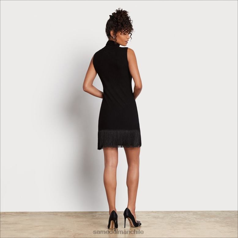 Sam Edelman P802J1132 vestir negro mujer minivestido con cuello alto