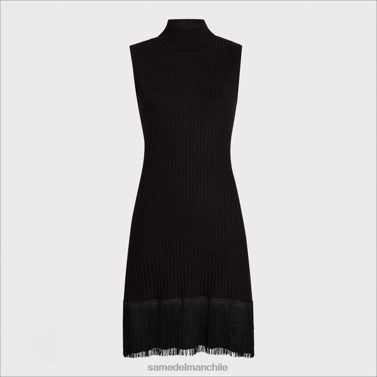 Sam Edelman P802J1132 vestir negro mujer minivestido con cuello alto