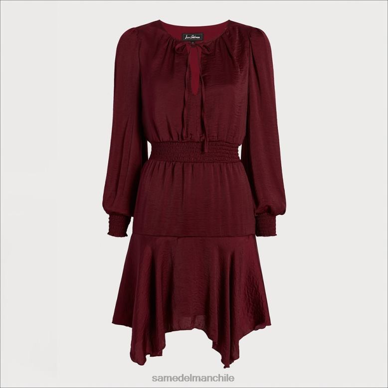 Sam Edelman P802J1151 vestir borgoña mujer ojo de cerradura mini