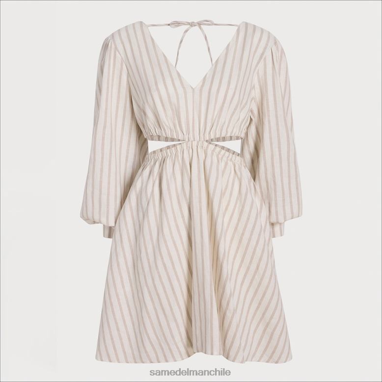 Sam Edelman P802J1199 vestir gardenia mujer vestido corto emely con abertura