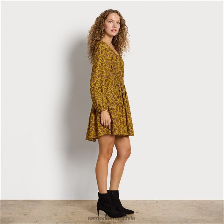 Sam Edelman P802J1236 vestir aceite de oliva mujer minivestido lora