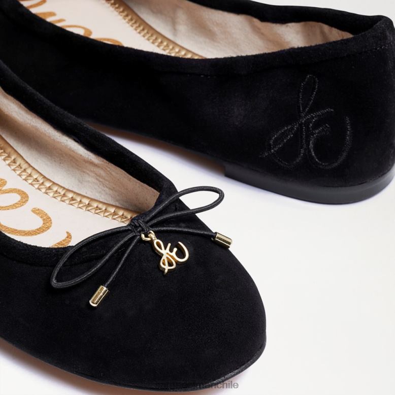 Sam Edelman P802J133 calzado ante negro mujer bailarinas felicia