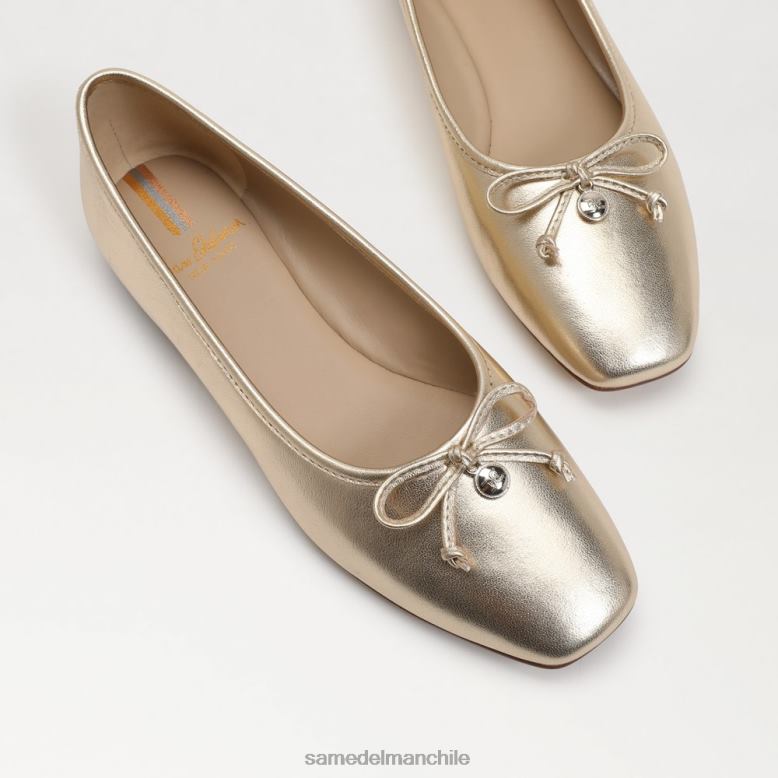 Sam Edelman P802J172 calzado hoja de oro mujer bailarinas pradera