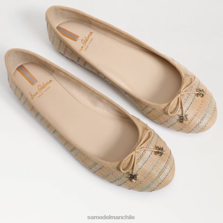 Sam Edelman P802J281 calzado multirafia natural mujer bailarinas felicia luxe