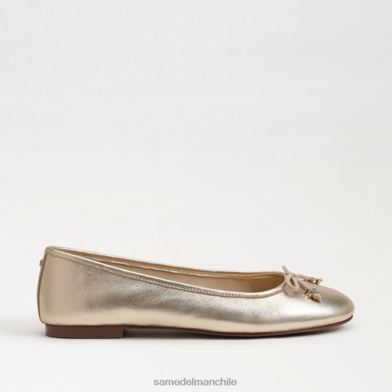 Sam Edelman P802J285 calzado hoja de oro mujer bailarinas felicia luxe