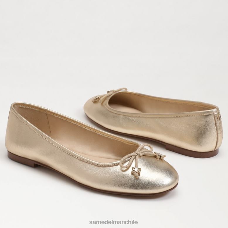 Sam Edelman P802J285 calzado hoja de oro mujer bailarinas felicia luxe
