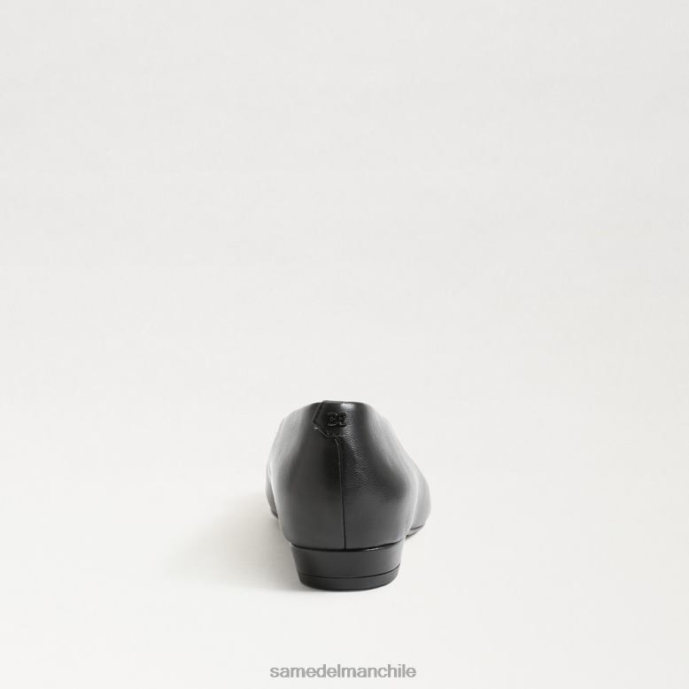 Sam Edelman P802J394 calzado cuero negro mujer janina punta plana plana