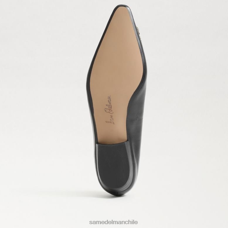 Sam Edelman P802J394 calzado cuero negro mujer janina punta plana plana