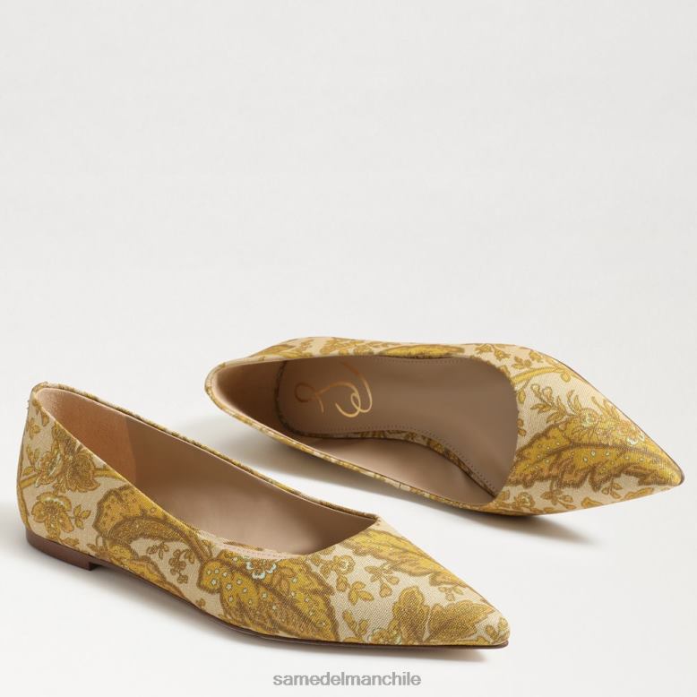 Sam Edelman P802J476 calzado cúrcuma mujer wanda punta plana plana