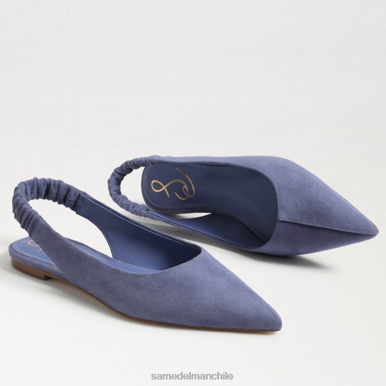 Sam Edelman P802J740 calzado violeta polvoriento mujer Whitney zapatos planos con tira trasera y puntera en punta