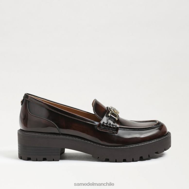 Sam Edelman P802J396 calzado castaña mujer mocasines Teagan con suela de tacos
