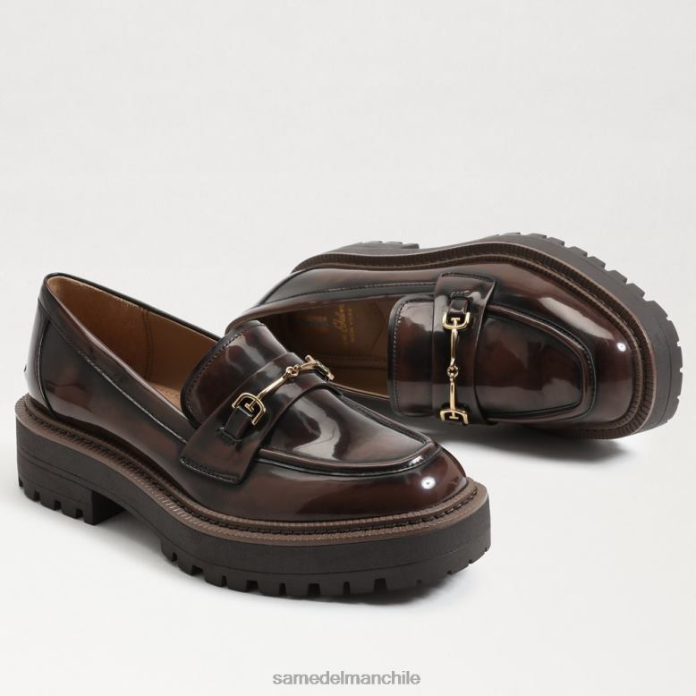 Sam Edelman P802J426 calzado castaña mujer mocasines con suela de tacos laurs