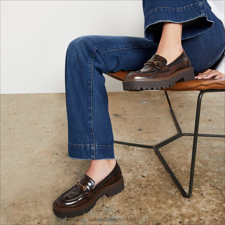 Sam Edelman P802J426 calzado castaña mujer mocasines con suela de tacos laurs