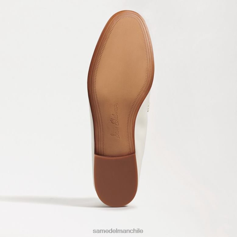 Sam Edelman P802J43 calzado cuero blanco mujer mocasines loraine bit