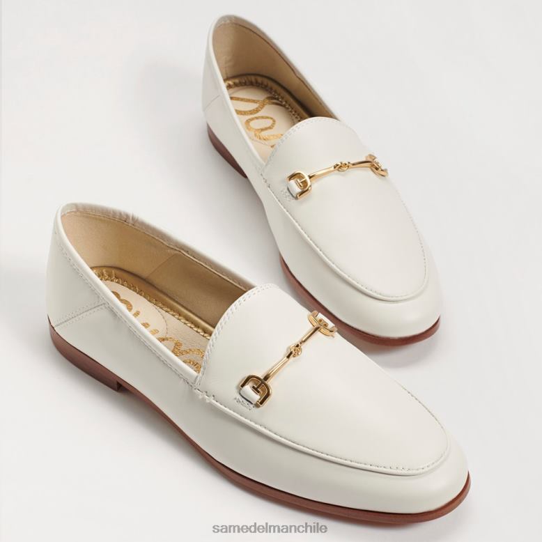 Sam Edelman P802J43 calzado cuero blanco mujer mocasines loraine bit