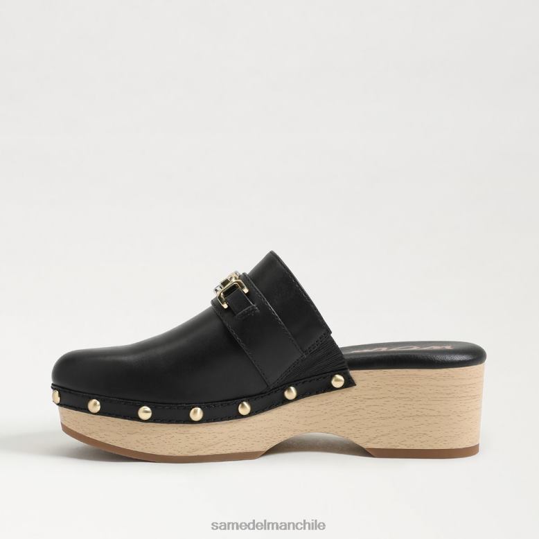 Sam Edelman P802J442 calzado cuero negro mujer zueco kaye