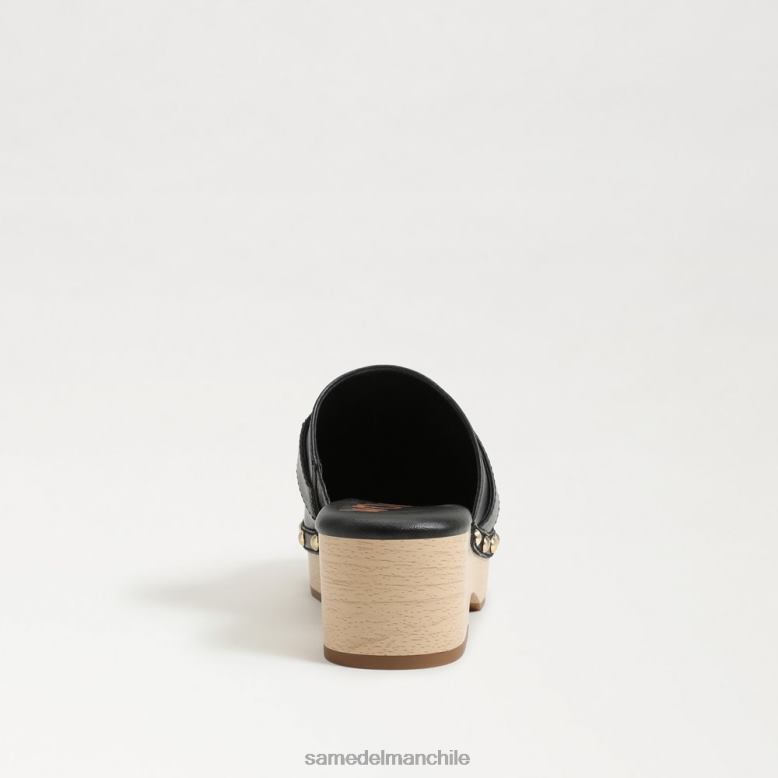 Sam Edelman P802J442 calzado cuero negro mujer zueco kaye