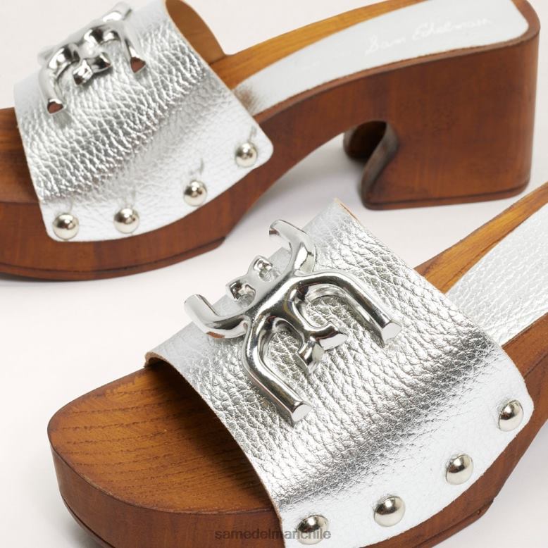 Sam Edelman P802J519 calzado plata mujer sandalia mule francina