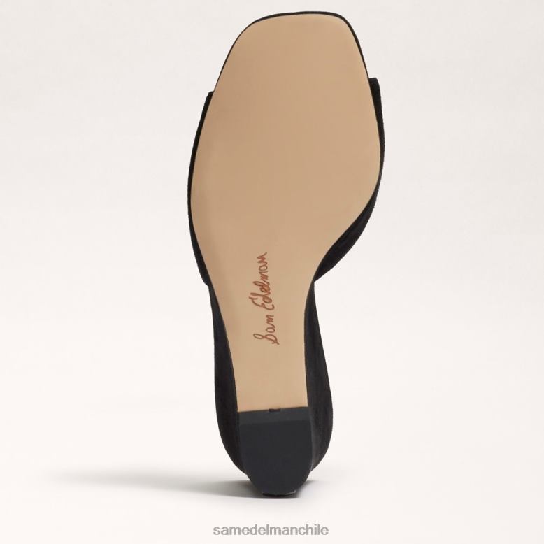 Sam Edelman P802J613 calzado ante negro mujer sandalia con cuña merrick
