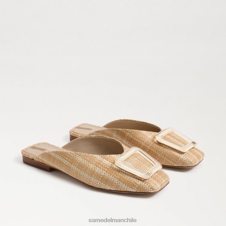 Sam Edelman P802J654 calzado natural mujer mules con hebilla Lin