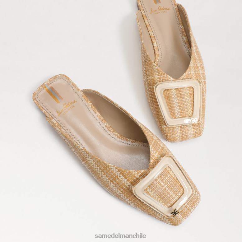 Sam Edelman P802J654 calzado natural mujer mules con hebilla Lin