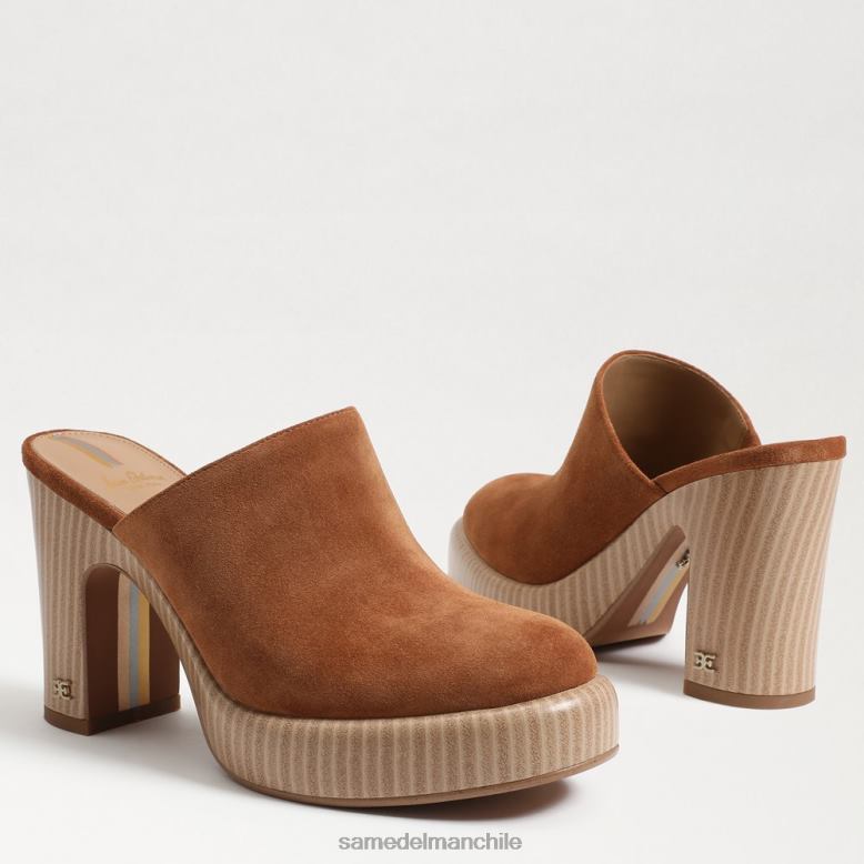 Sam Edelman P802J717 calzado frontera marrón mujer mules con tacón shiloh