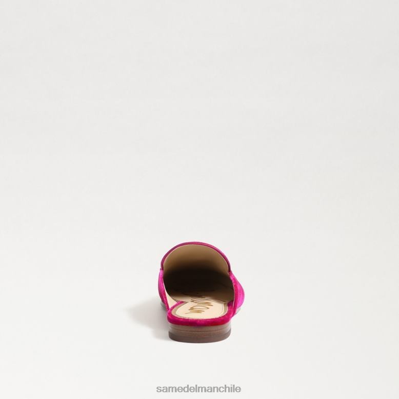 Sam Edelman P802J74 calzado terciopelo frambuesa mujer mula linnie bit