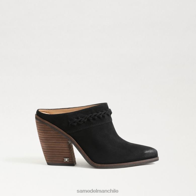 Sam Edelman P802J882 calzado ante negro mujer mula occidental alison