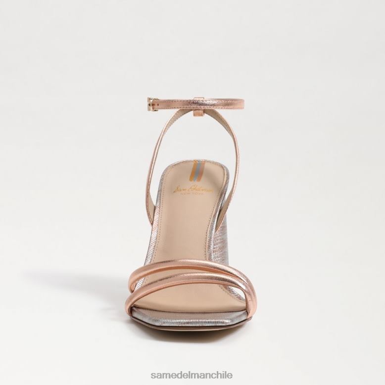 Sam Edelman P802J112 calzado oro rosa mujer sandalia kia tacon bloque
