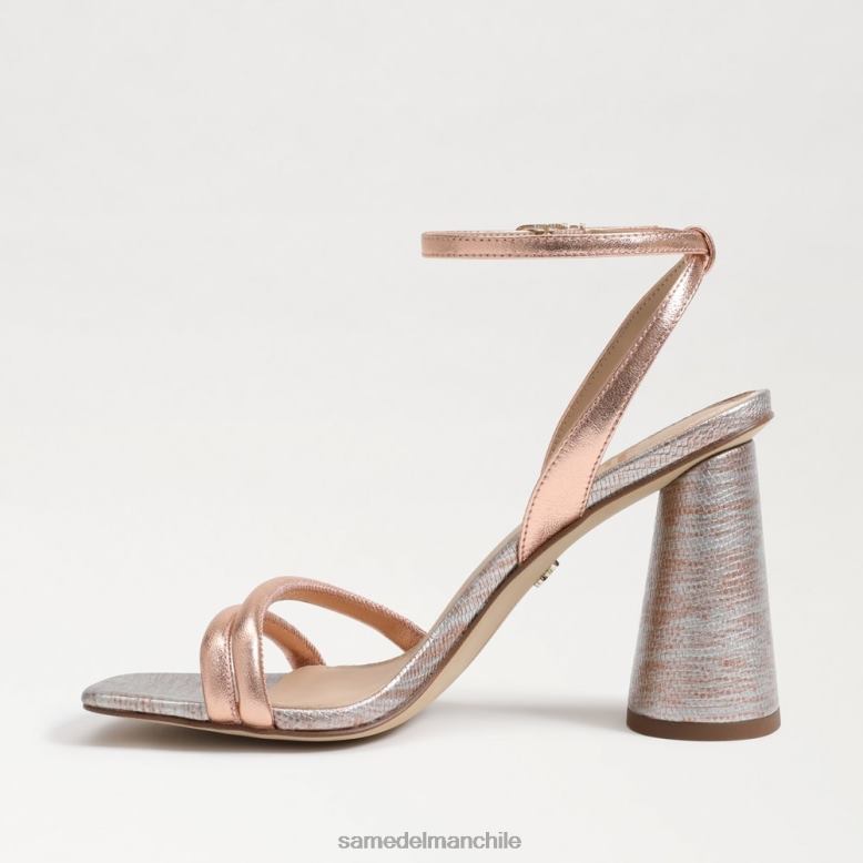 Sam Edelman P802J112 calzado oro rosa mujer sandalia kia tacon bloque