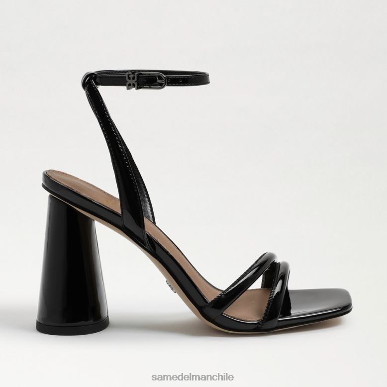 Sam Edelman P802J114 calzado charol negro mujer sandalia kia tacon bloque