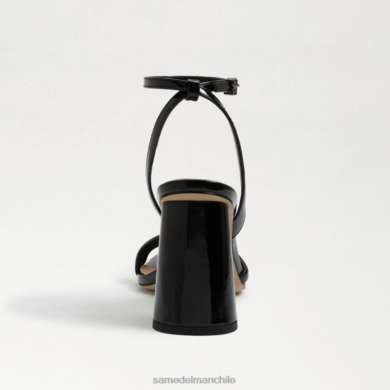 Sam Edelman P802J114 calzado charol negro mujer sandalia kia tacon bloque