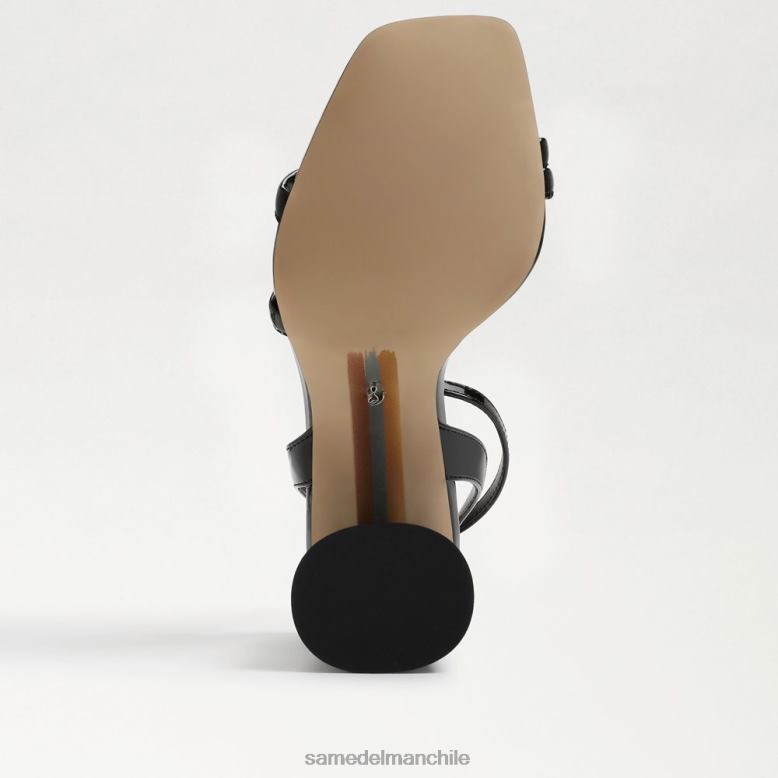 Sam Edelman P802J114 calzado charol negro mujer sandalia kia tacon bloque