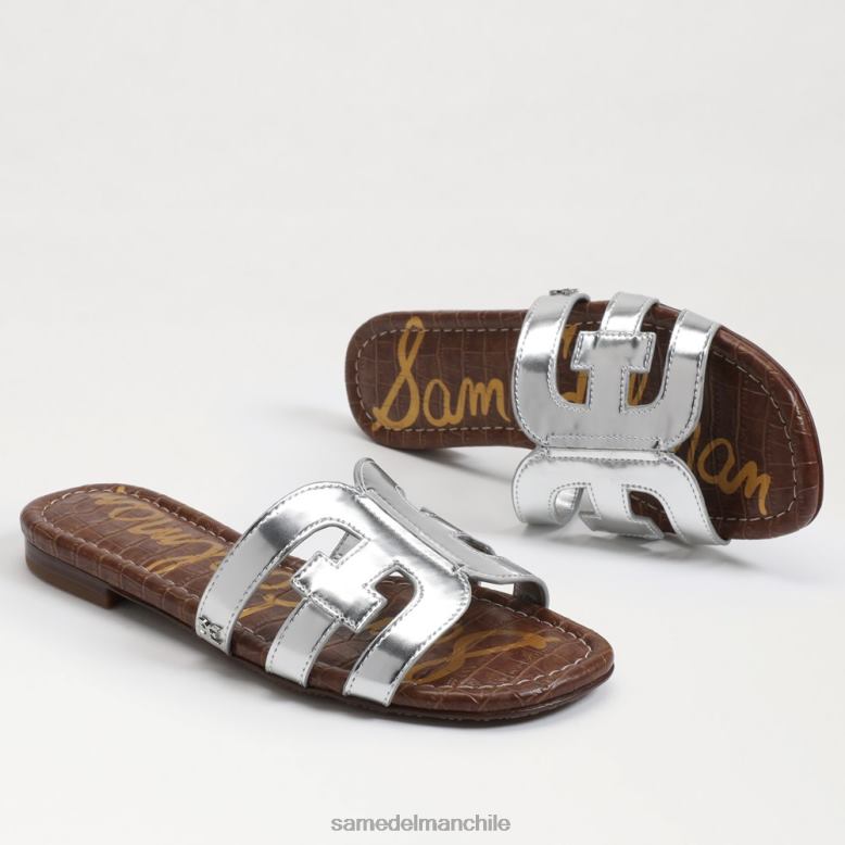 Sam Edelman P802J16 calzado plata suave mujer sandalia tipo bahía