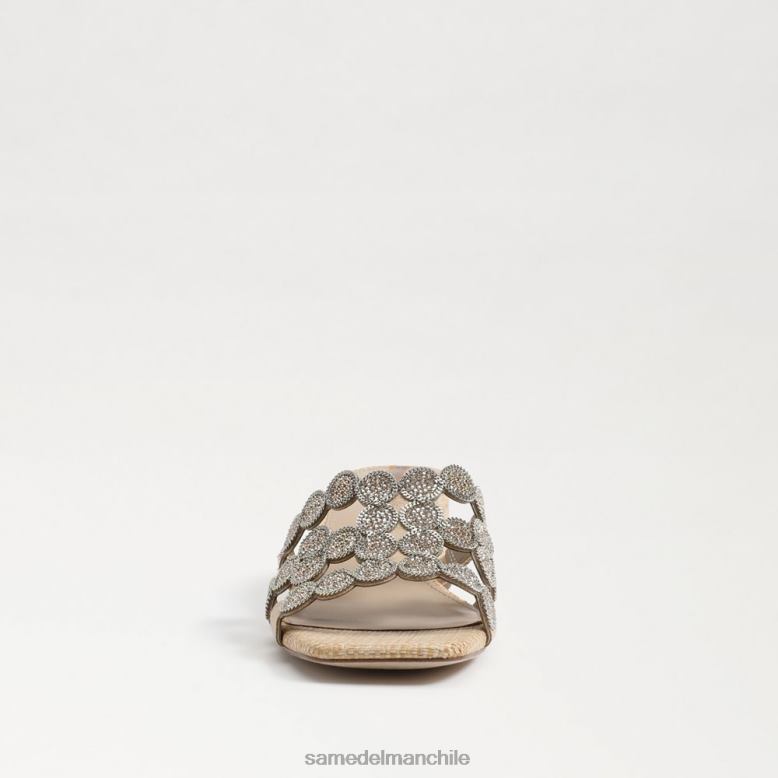 Sam Edelman P802J185 calzado hoja de oro mujer sandalia de tacón bloque deslizante de invierno