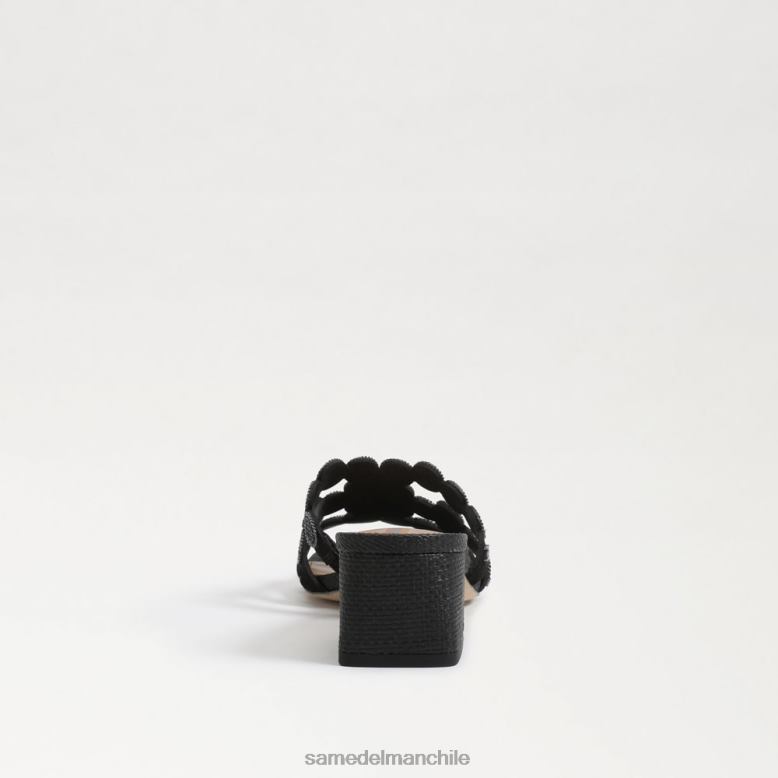 Sam Edelman P802J186 calzado negro mujer sandalia de tacón bloque deslizante de invierno