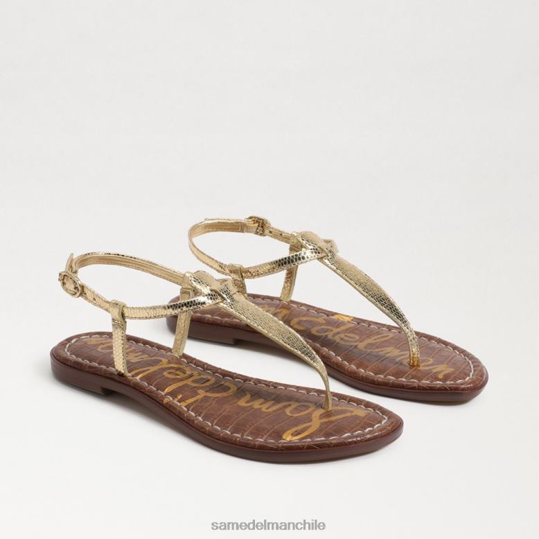 Sam Edelman P802J231 calzado oro ámbar mujer sandalia tanga gigi