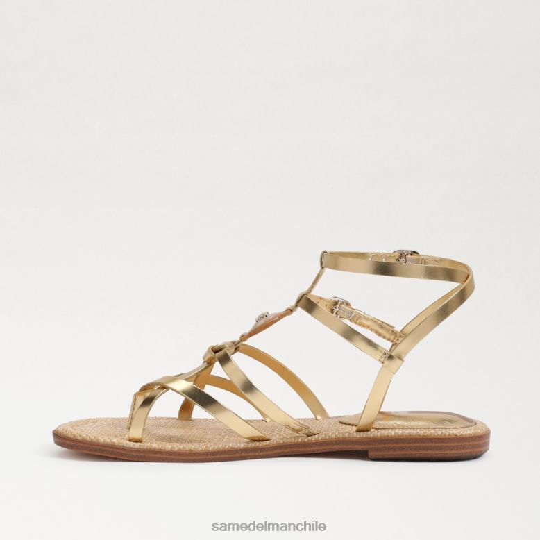 Sam Edelman P802J249 calzado oro ámbar mujer sandalia gladiador gwen