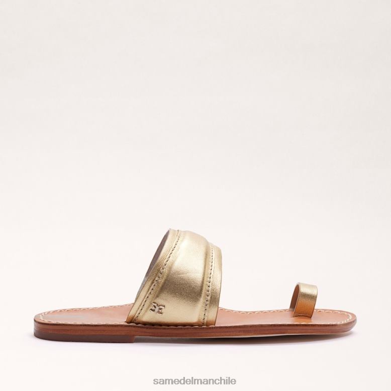 Sam Edelman P802J257 calzado oro ámbar mujer sandalia margit con anillo en el dedo