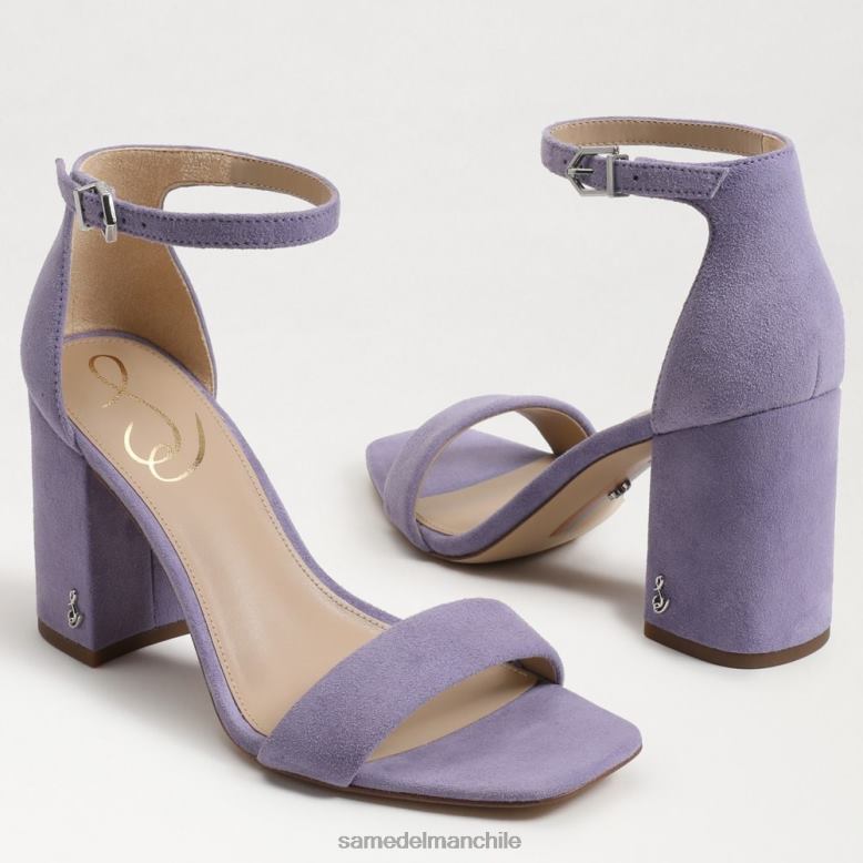 Sam Edelman P802J307 calzado iris morado mujer sandalia daniella con tacón cuadrado