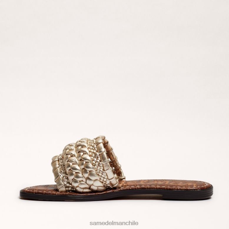 Sam Edelman P802J406 calzado hoja de oro mujer sandalia tejida giada