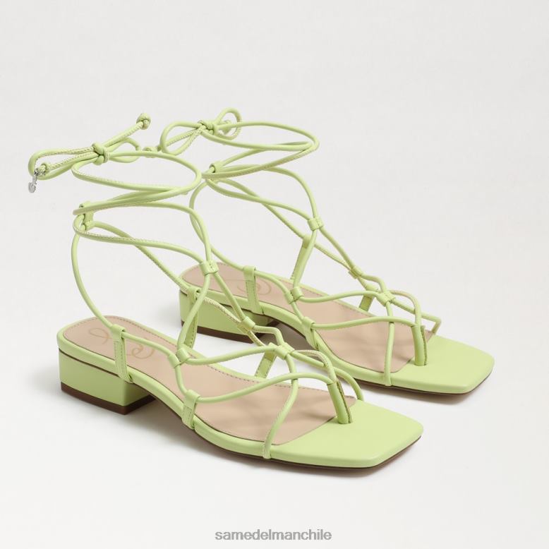 Sam Edelman P802J423 calzado cuero de kiwi mujer sandalia chiflada