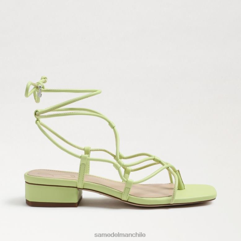 Sam Edelman P802J423 calzado cuero de kiwi mujer sandalia chiflada