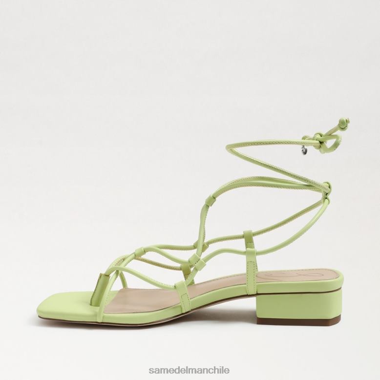Sam Edelman P802J423 calzado cuero de kiwi mujer sandalia chiflada