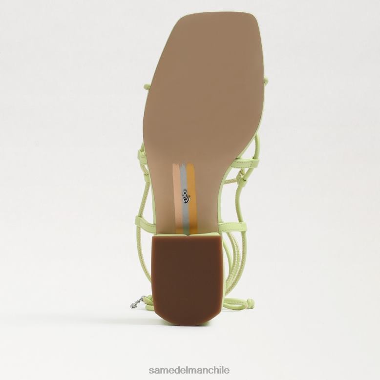 Sam Edelman P802J423 calzado cuero de kiwi mujer sandalia chiflada