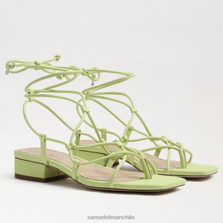 Sam Edelman P802J423 calzado cuero de kiwi mujer sandalia chiflada