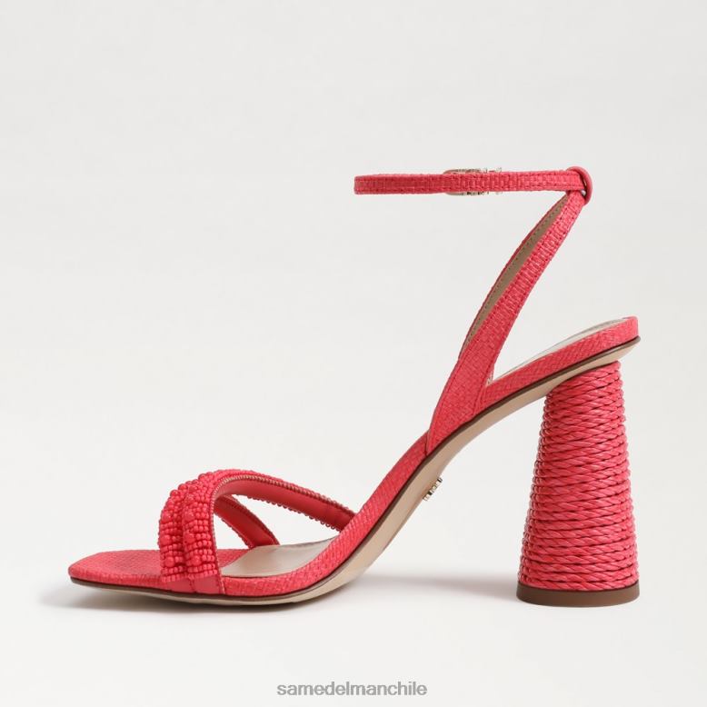 Sam Edelman P802J487 calzado baros rosa mujer sandalias kia con tacón cuadrado y cuentas